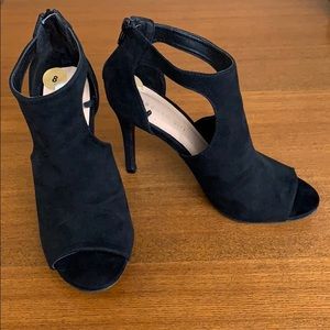 Madden Girl Black Heel Peep Toe Booty